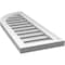Ekena Millwork Quarter Round Top Left Surface Mount PVC Gable Vent w/ 2"W x 1-1/2"P Brickmould Frame, 12"W x 32"H GVPQL12X3202SF - alternate 3